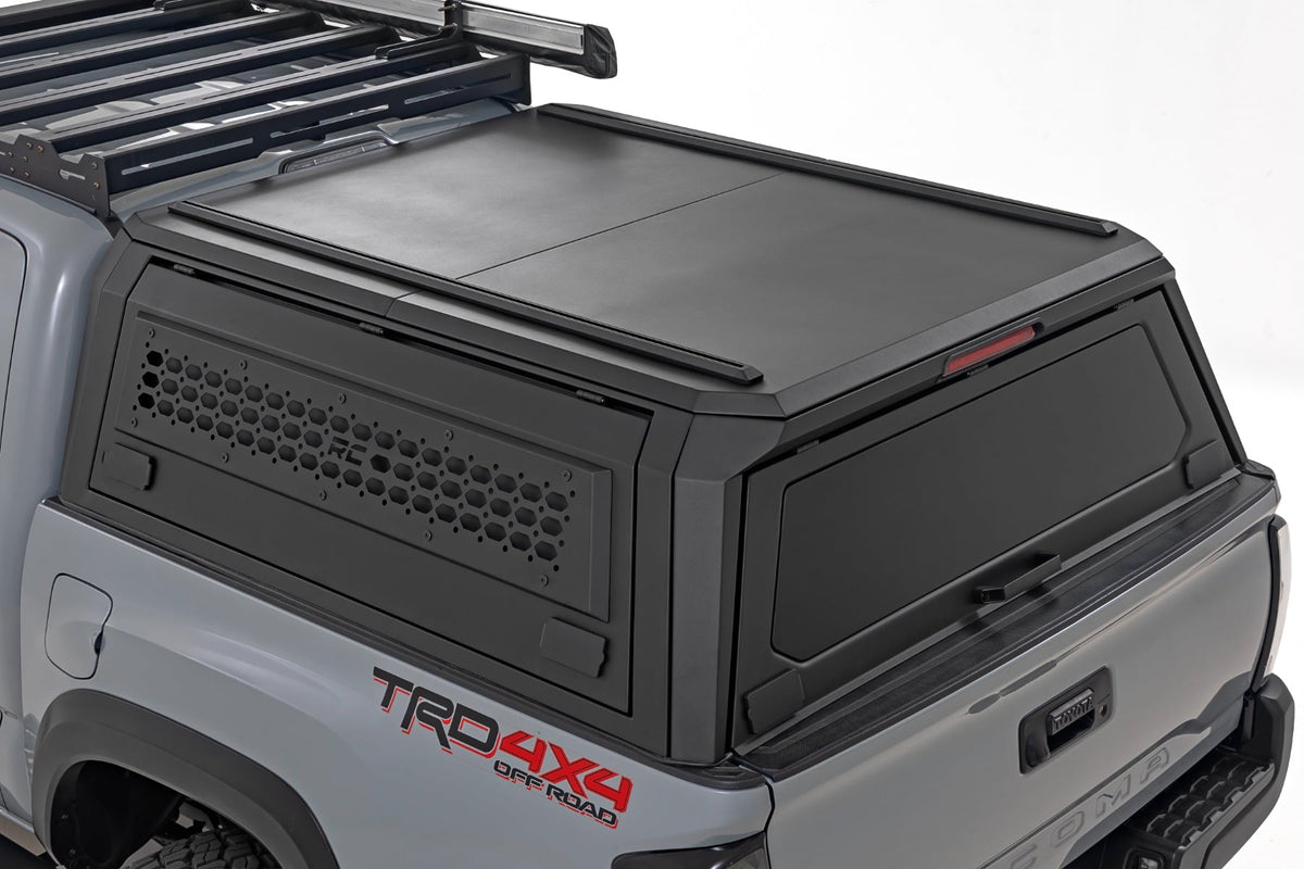 Rough Country 73406 Truck Bed Cap | Modular | 5' Bed | Toyota Tacoma 2WD/4WD (2016-2023) - Studio View 1