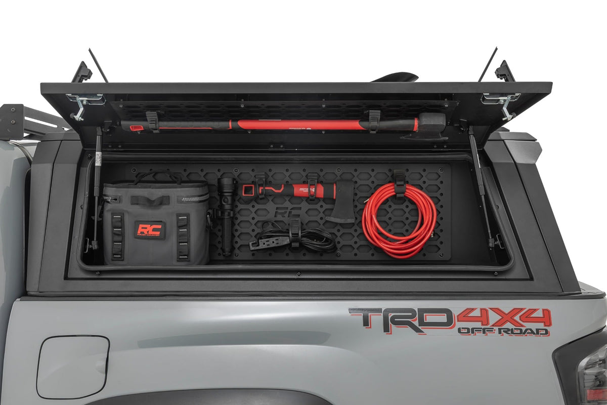 Bed Cap Molle Panel Side Storage Bin | Drivers Side | Toyota Tacoma (16-23) - Bed Covers (Image 3 of 6)