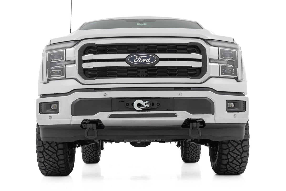 Rough Country 51164 Hidden Winch Mount | PRO9500S | Ford F-150 4WD (2021-2026) - Studio View 4