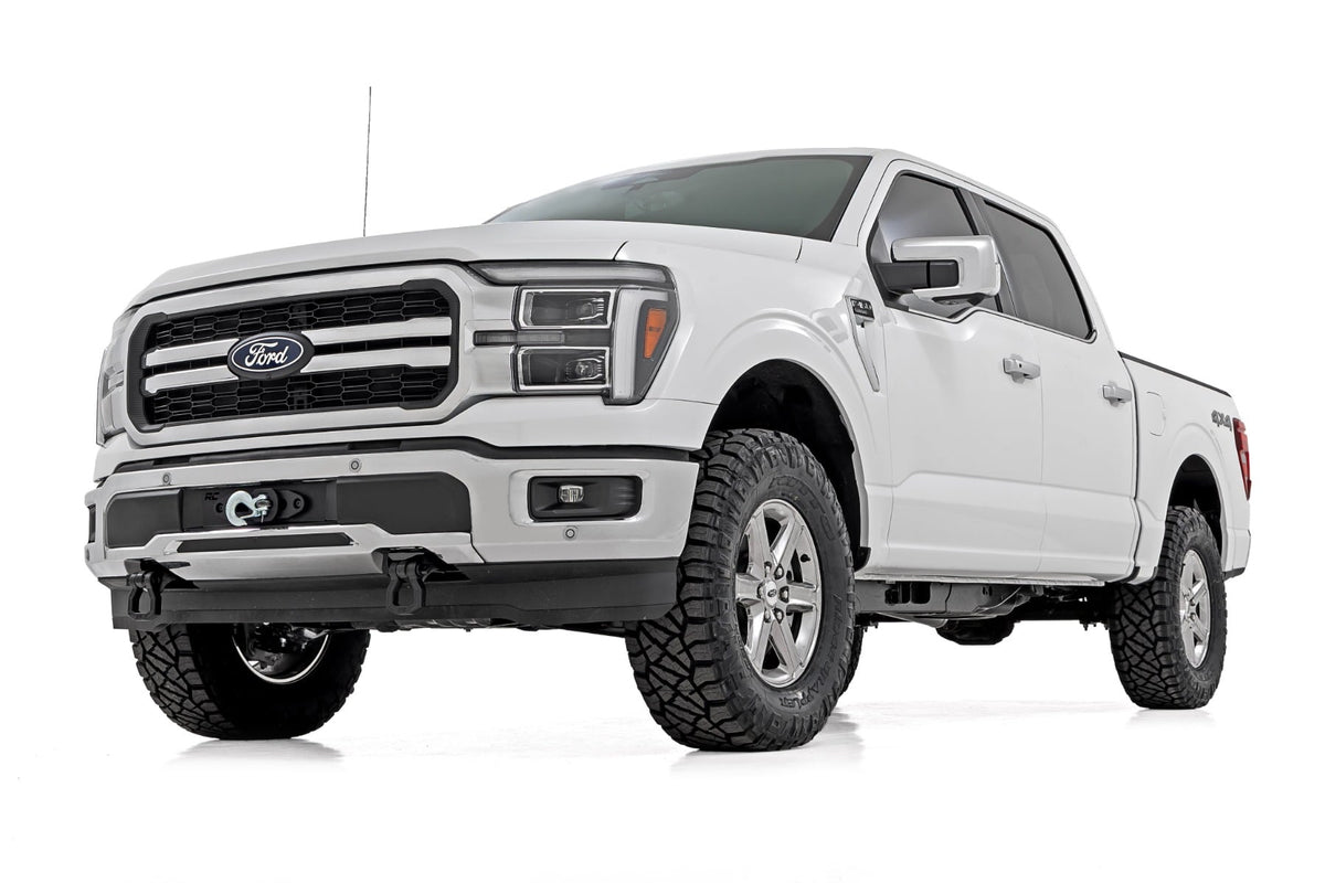 Rough Country 51164 Hidden Winch Mount | PRO9500S | Ford F-150 4WD (2021-2026) - Studio View 3