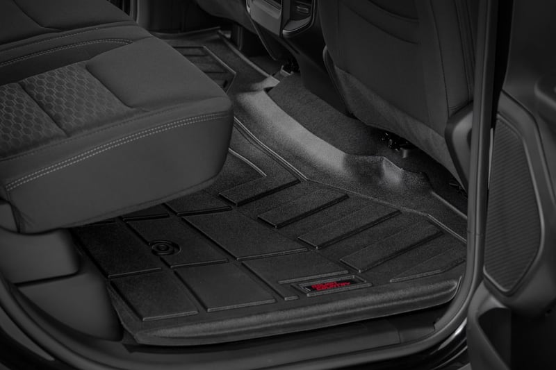 RC Sure-Fit Floor Mats | Front & Rear | Crew | Ram 1500 2WD/4WD (2025-2026) (manufacturer page)