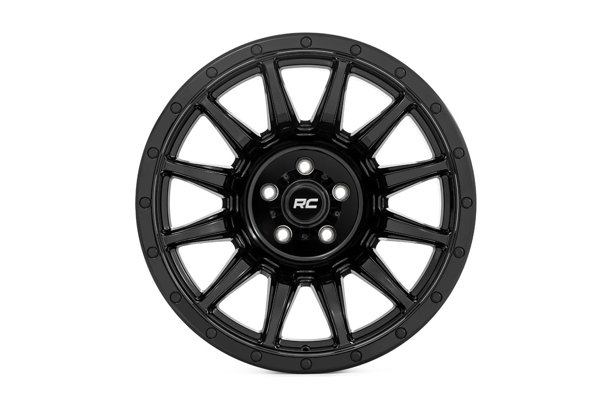 Rough Country 90 Series Wheel | One-Piece | Gloss Black | 20x9 | 6x5.5 | 0mm - RC Wheels (Image 2 of 6)
