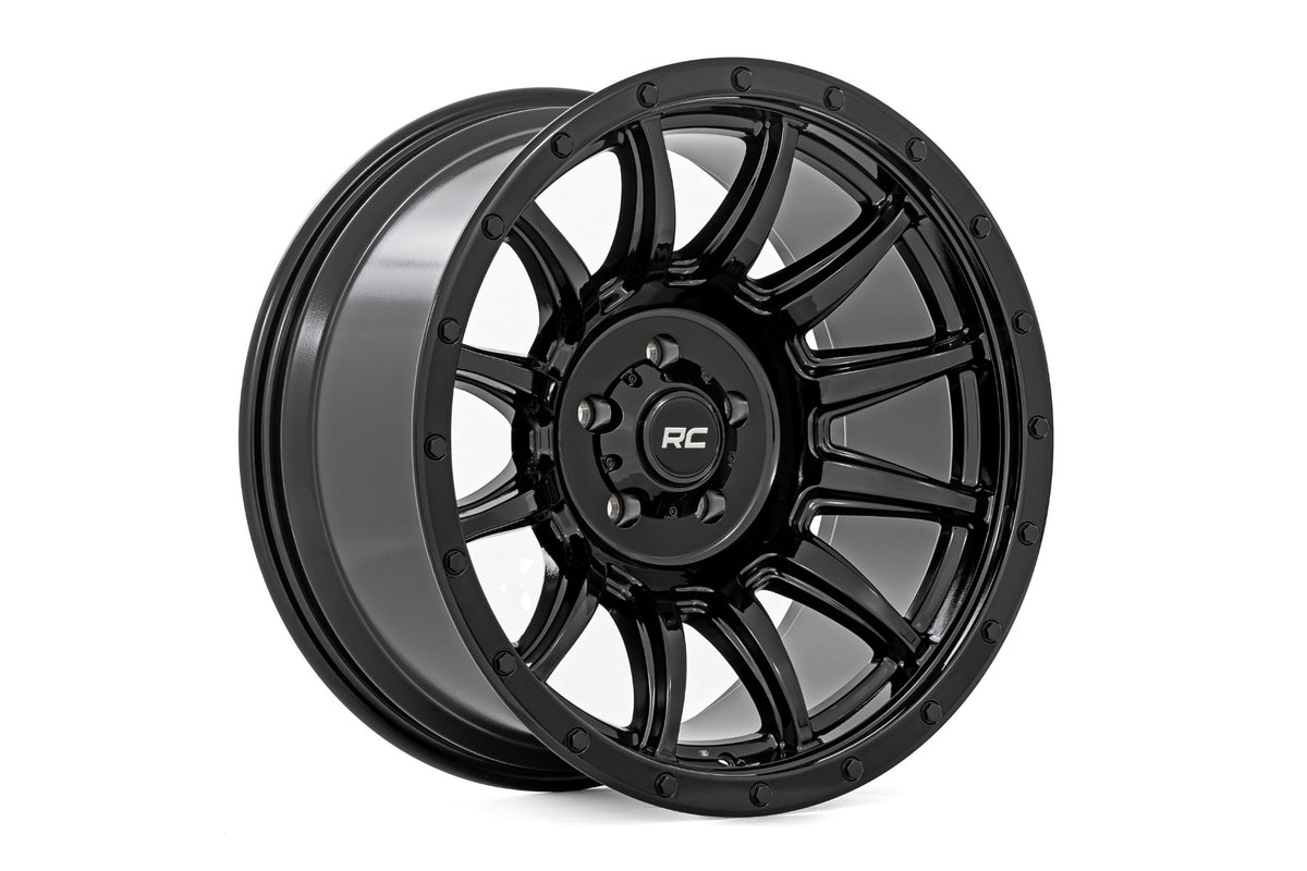 Rough Country 90 Series Wheel | One-Piece | Gloss Black | 20x9 | 6x5.5 | -12mm - RC Wheels (Image 3 of 6)