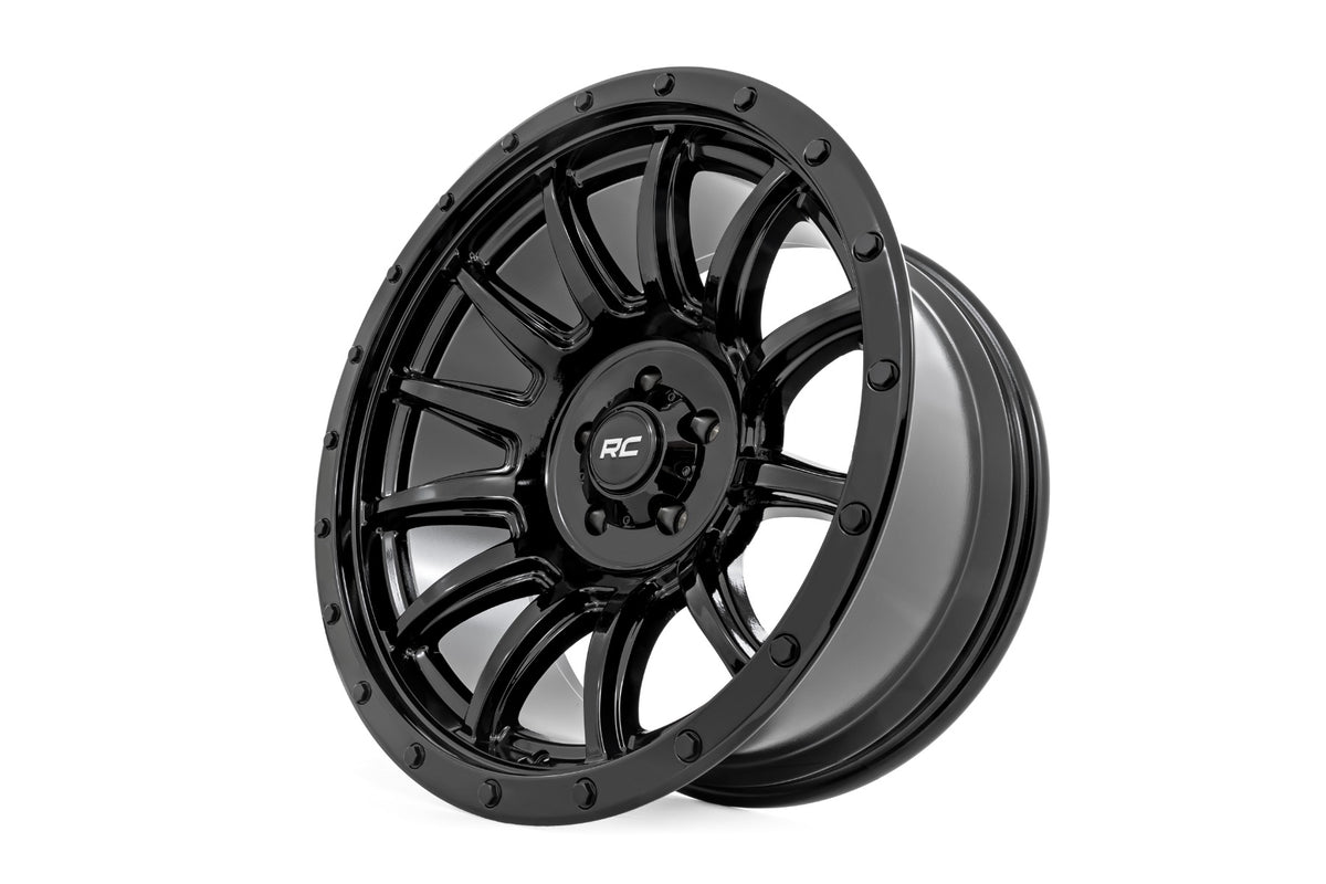 Rough Country 90 Series Wheel | One-Piece | Gloss Black | 20x10 | 6x5.5 | -19mm - RC Wheels (Image 5 of 6)