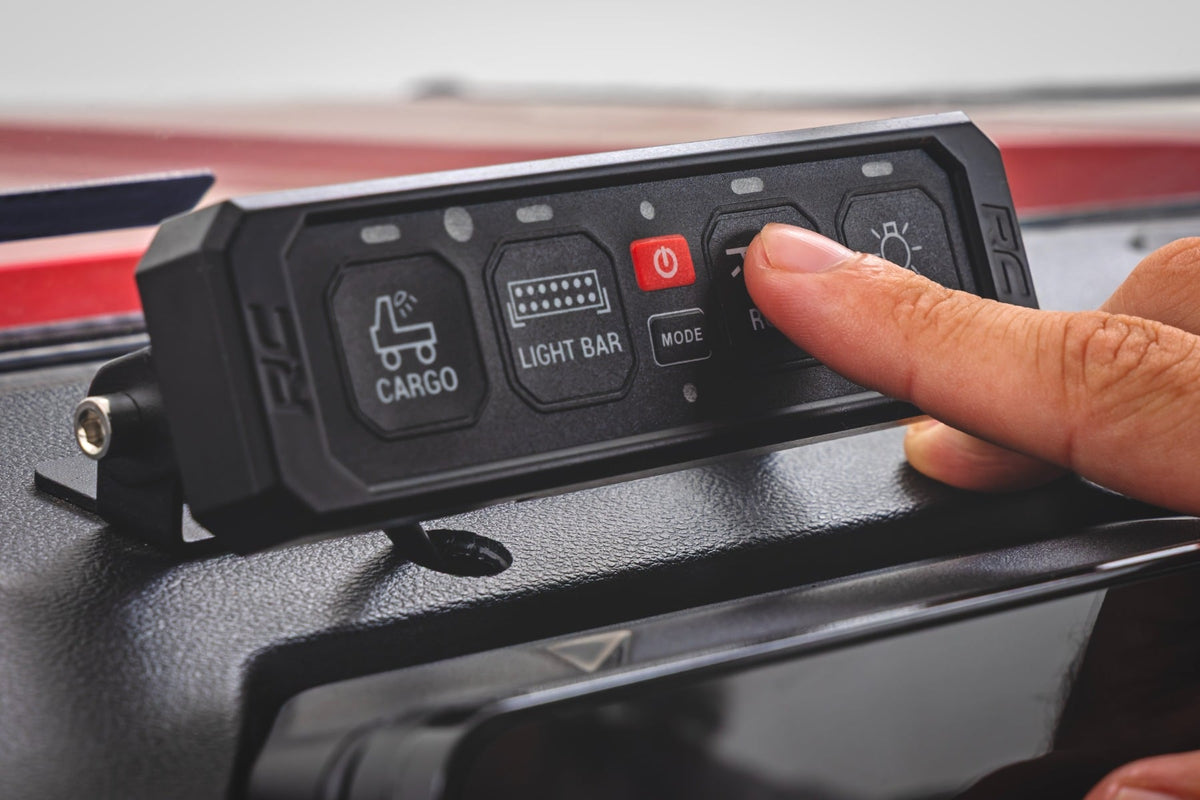 4 Gang Switch Panel | RGB Backlit Buttons | Multifunction Modes - Lighting & Acc (Image 1 of 6)