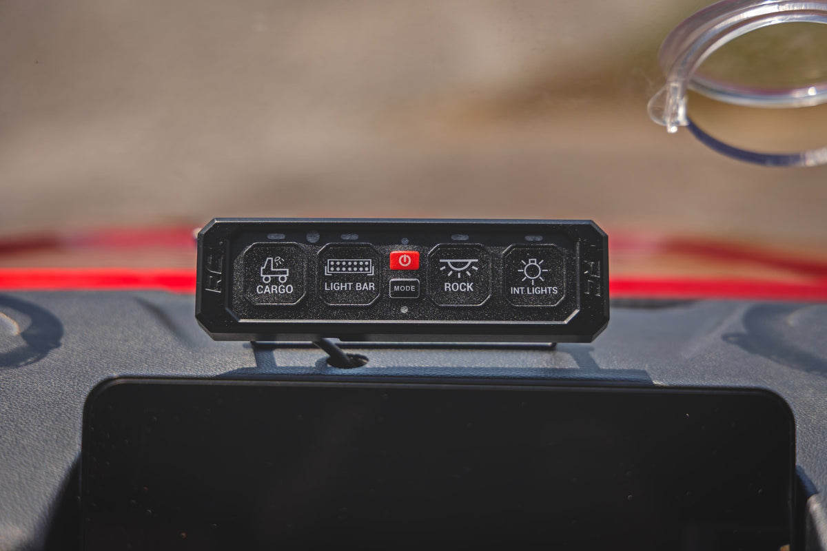 Rough Country 70965 4 Gang Switch Panel | RGB Backlit Buttons | Multifunction Modes - Studio View 5