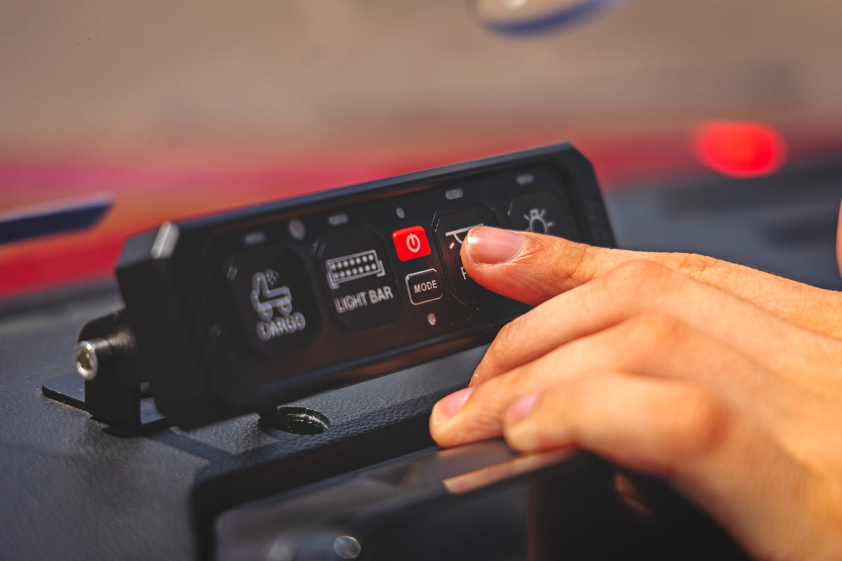 Rough Country 70965 4 Gang Switch Panel | RGB Backlit Buttons | Multifunction Modes - Studio View 6