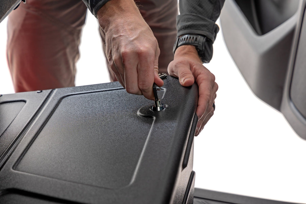 Under Seat Storage with Locking Lid | Crew Cab | Chevy/GMC 1500/2500HD/3500HD (19-26) - Cargo Management (Image 4 of 6)