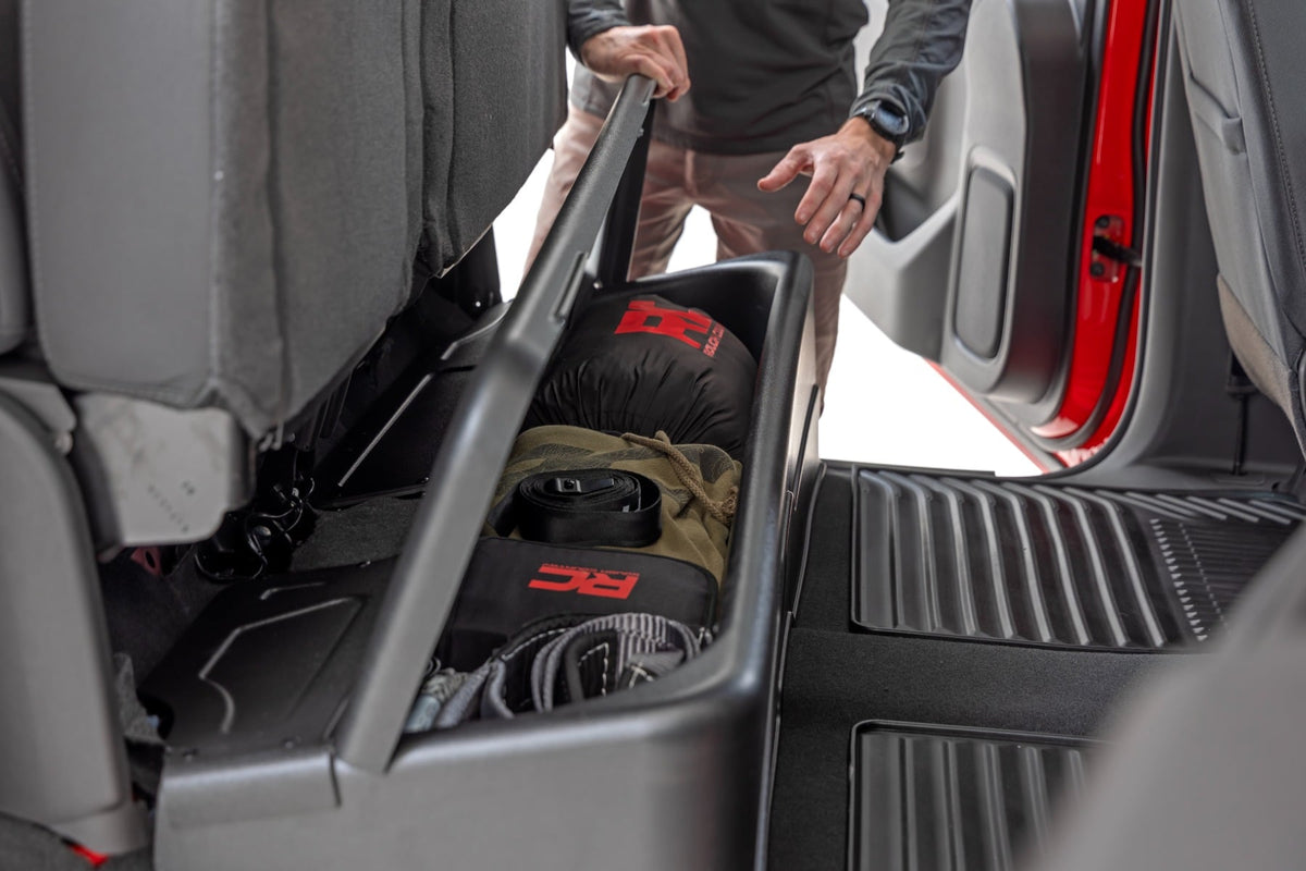 Under Seat Storage with Locking Lid | Crew Cab | Chevy/GMC 1500/2500HD/3500HD (19-26) - Cargo Management (Image 5 of 6)