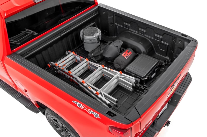 RC Slide-Out Truck Bed Cargo Trays | Fits 5'7"-6'4" Beds | Easy Tailgate Access (manufacturer page)