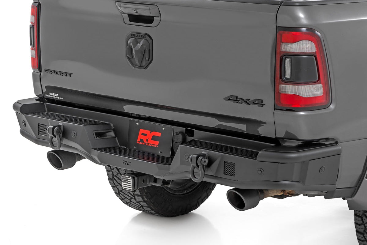 Rough Country 51215 Rear Bumper | Tubular | Ram 1500 2WD/4WD (2019-2024) - Image 1