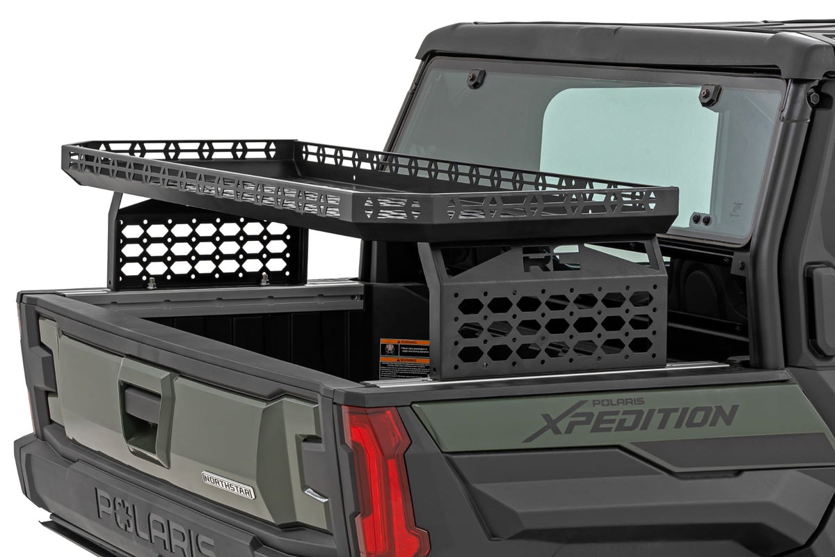 Rough Country 93197 Bed Rack | Spare Tire Mount | Polaris Xpedition XP - Image 1