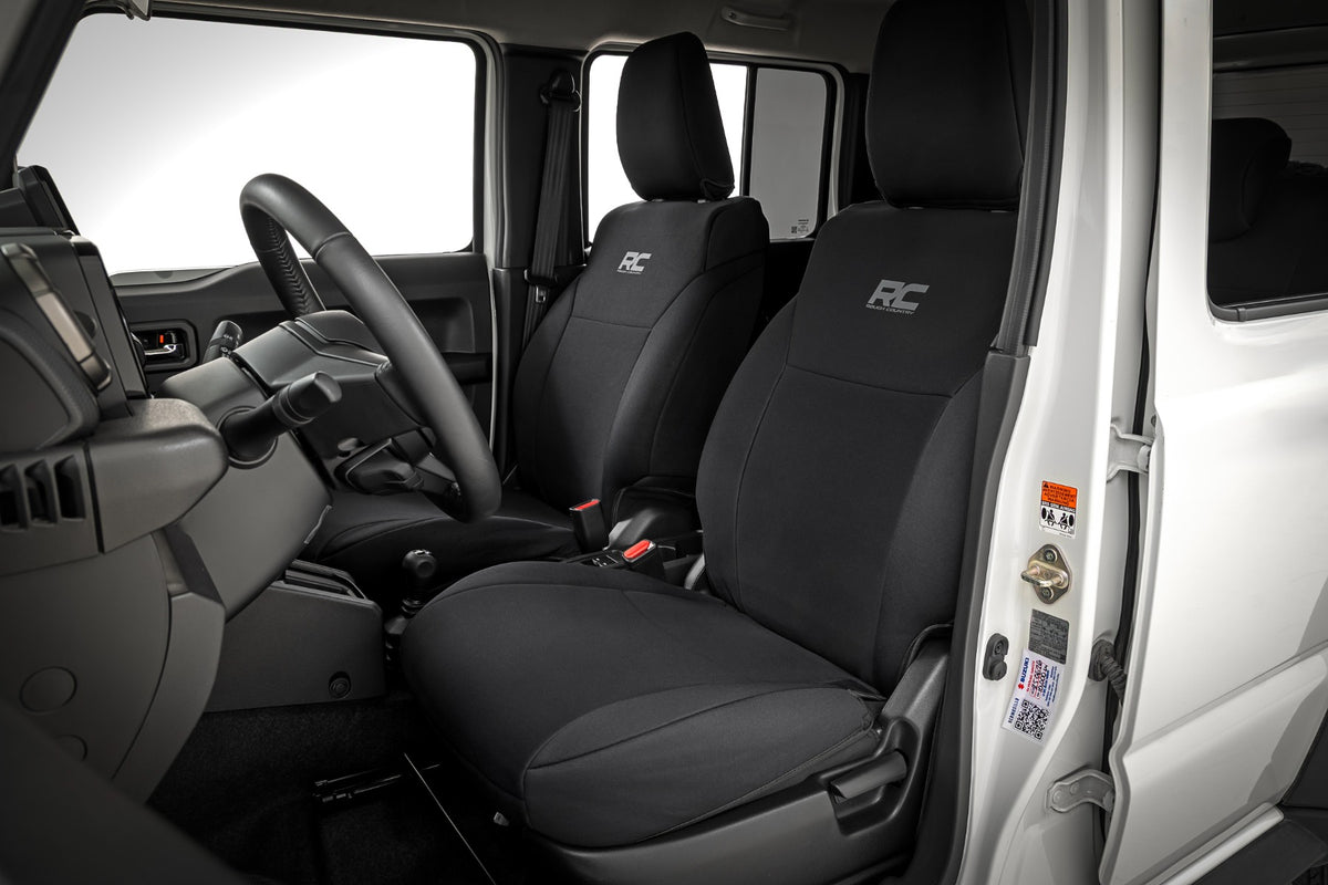 Rough Country 91073 Seat Covers | Front & Rear | Suzuki Jimny (4-Door) (2018-2025) - Studio View 3