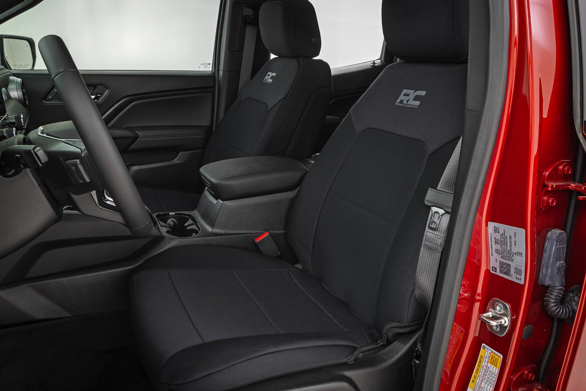 Rough Country 91069 Seat Covers | Front Bucket | Rear Bench | Chevy/GMC Canyon/Colorado (23-26) - Image 1