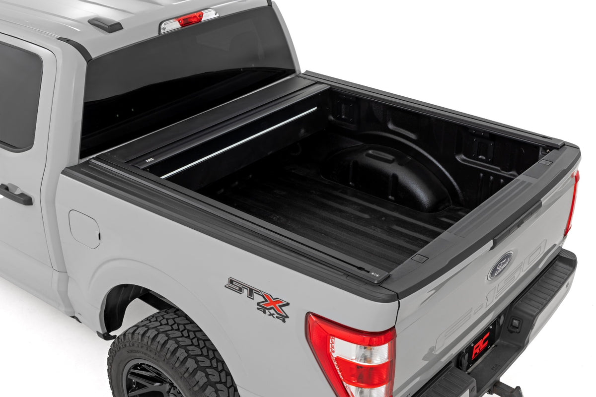 Powered Retractable Bed Cover | 5'7" Bed | Ford F-150 (15-26)/F-150 Lightning (22-26) - Bed Covers (Image 2 of 6)