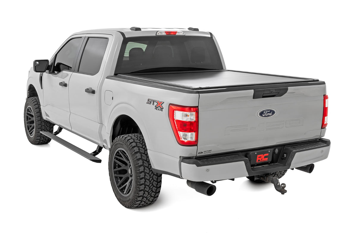 Rough Country ESR71520 Power Running Boards | HT-Series | Crew Cab | Ford F-150/Lightning/F-250/F-350/Raptor (15-26) - Studio View 4