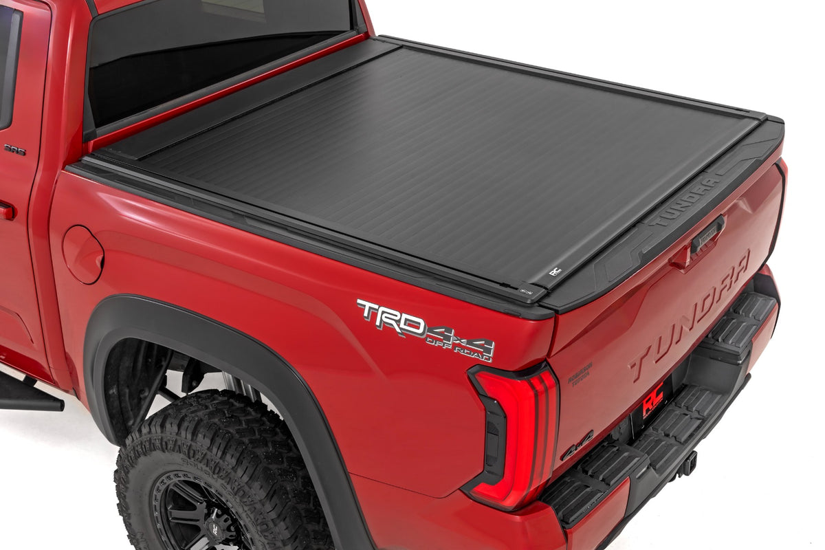 Rough Country 51514551 Powered Retractable Bed Cover | 5'7" Bed | Toyota Tundra 2WD/4WD (2022-2026) - Image 1