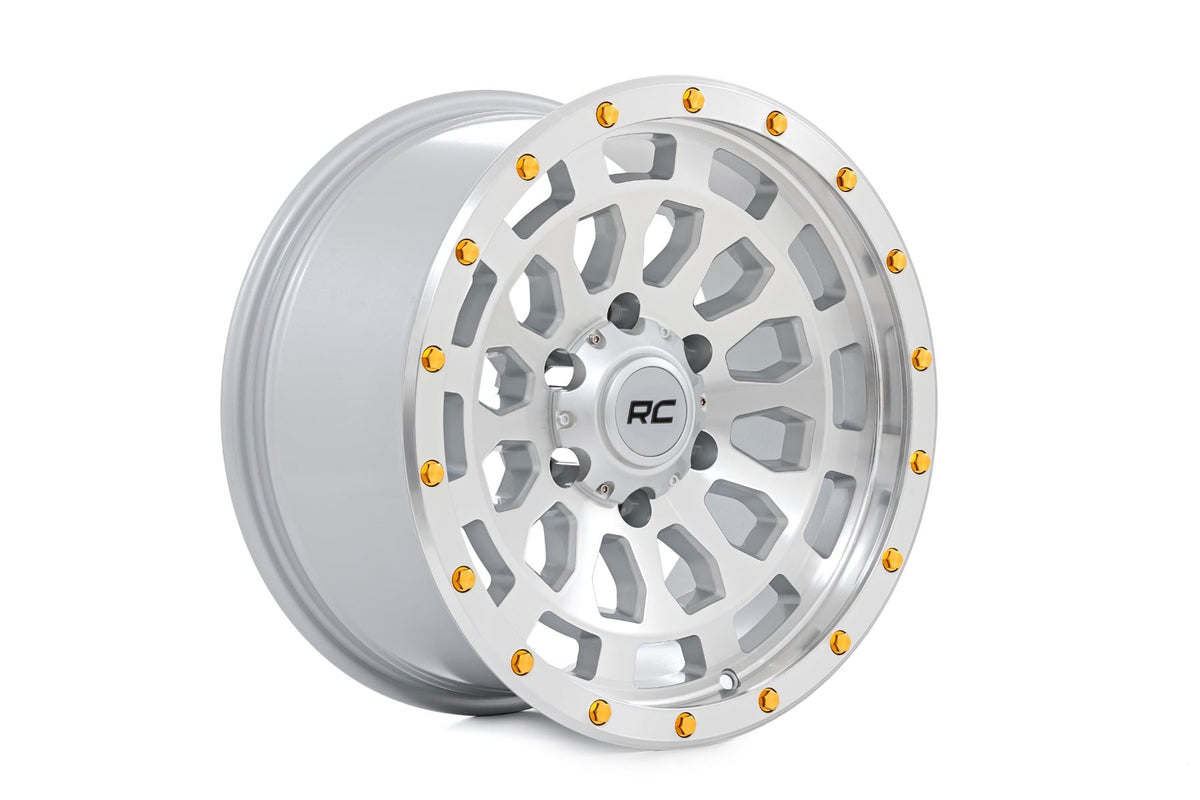 Rough Country 87 Series Wheel | Simulated Beadlock | Full Machine | 17x8.5 | 6x5.5 | +0mm - RC Wheels (Image 4 of 6)