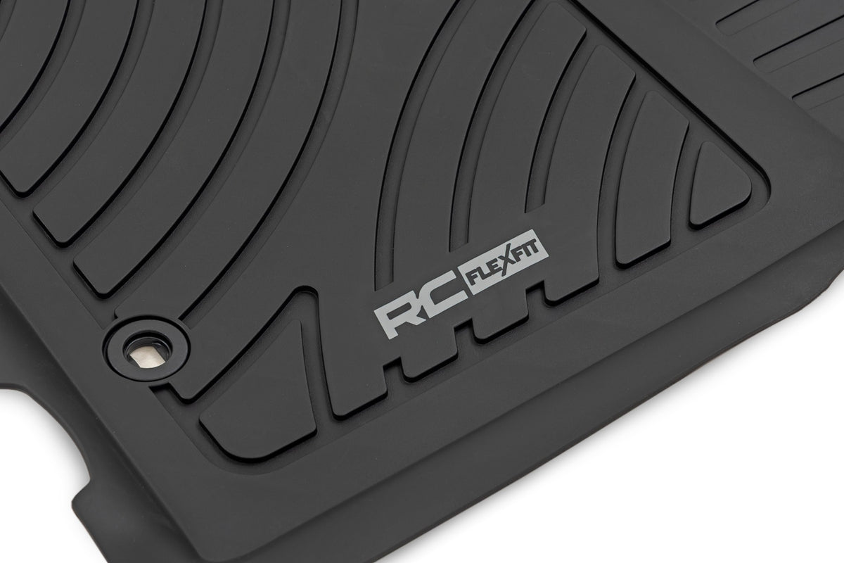 Rough Country 71213 Flex-Fit Floor Mats | Front and Rear | Toyota Tacoma 2WD/4WD (2012-2015) - Image 2