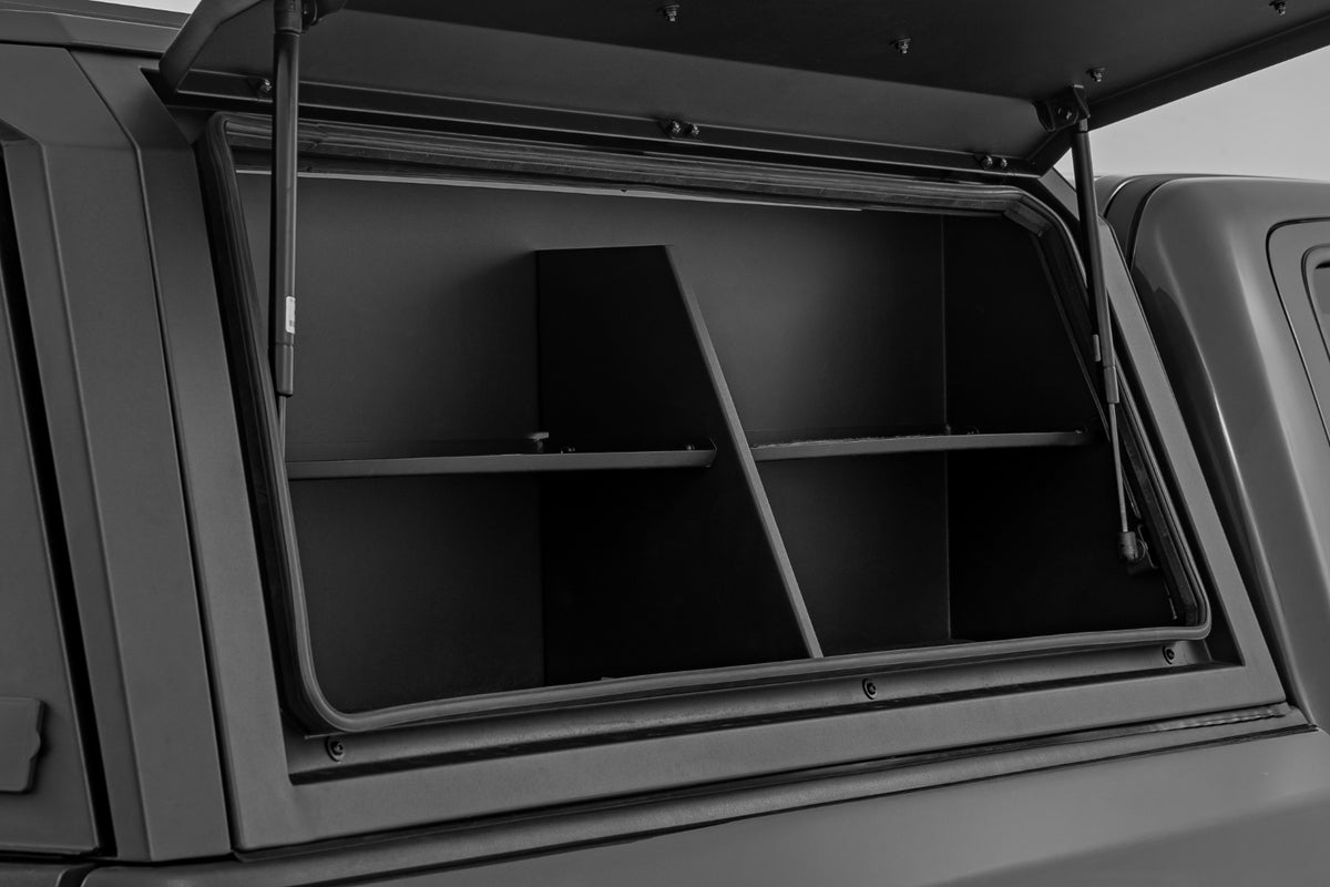 Rough Country RC-734005 Bed Cap Side Shelf Storage Bin | Passengers Side | Multiple Makes & Models (Chevy/Ford/Gmc/Ram)