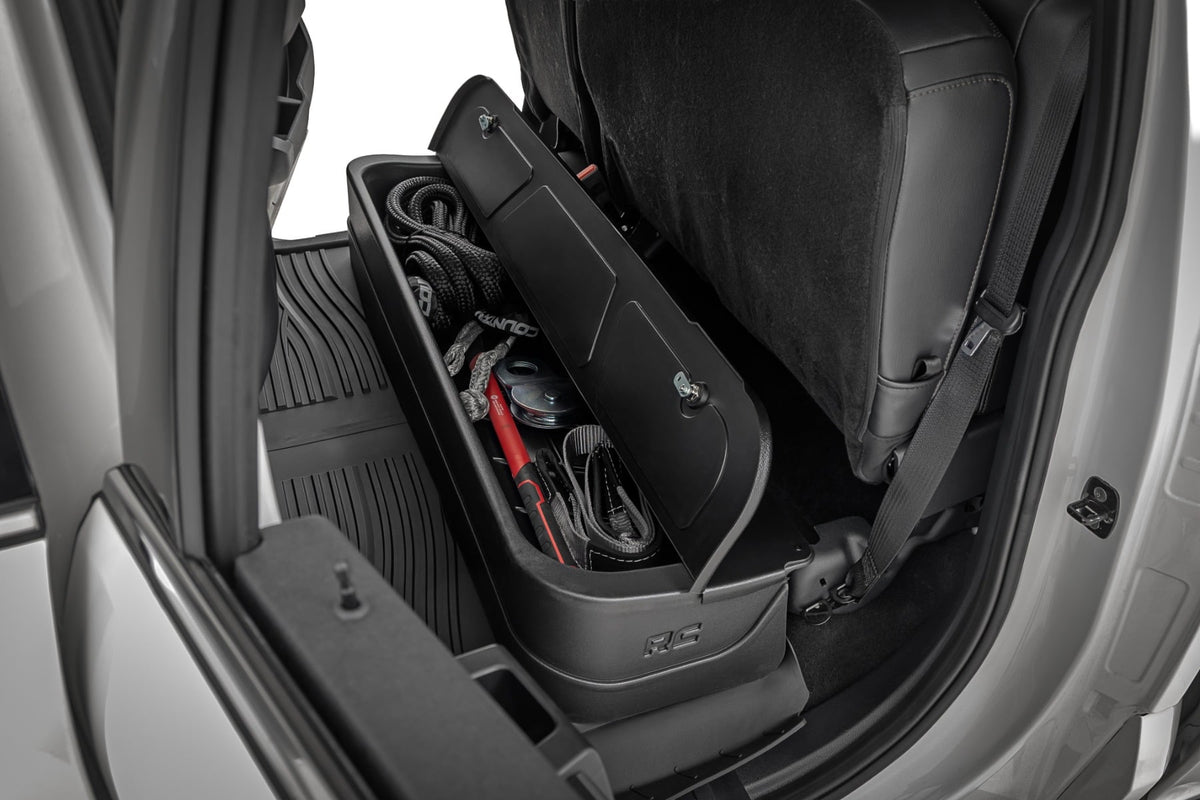 Under Seat Storage with Locking Lid | Ford F-150/F-250/F-350/Raptor  (15-26) - Cargo Management (Image 1 of 6)