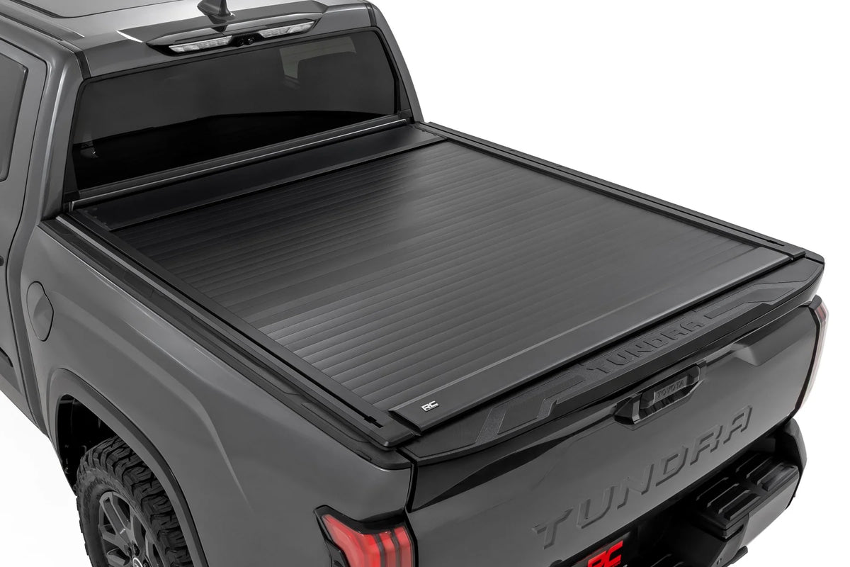 Manual Retractable Bed Cover | 5'7" Bed | Toyota Tundra 2WD/4WD (2022-2026) - Bed Covers (Image 1 of 6)