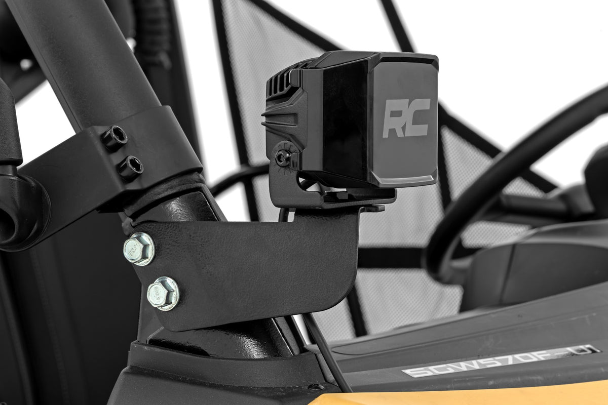 LED Light Kit | Front Mount | 2" Black Pair | Amber DRL | Segway 570 F - Lighting & Acc (Image 5 of 6)