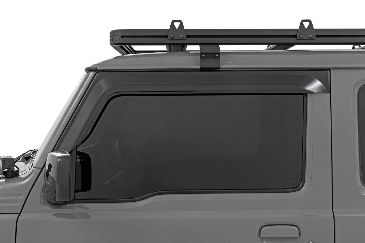 Impact Resistant Side Window Deflectors | Tape On Rain Guard | Suzuki Jimny 3 Door (2018-2026) - Misc 25% (Image 2 of 5)