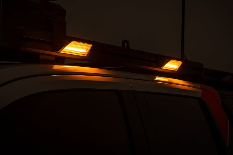 RC 6 Inch LED Angled Light Pods | White/Amber | Pair (manufacturer page)