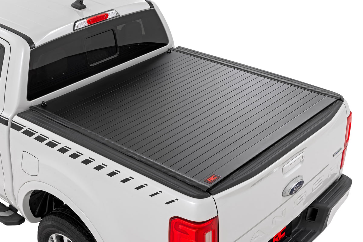 Rough Country 50219500 Hard Roll Up Bed Cover | 5' Bed | Ford Ranger 2WD/4WD (2019-2023) - Image 1