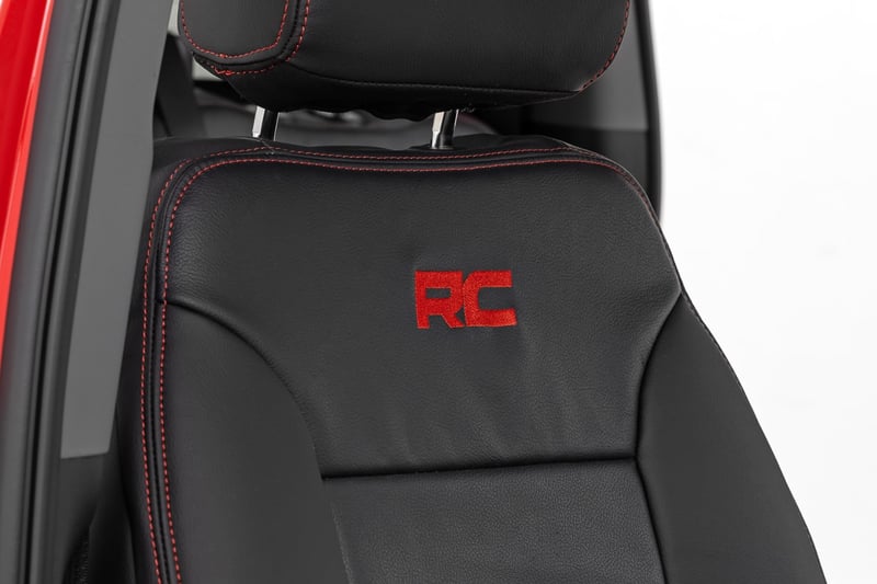 RC Leather Seat Covers | FR Bucket | RR 60/40 | Chevy/GMC Sierra 1500 (19-26)/Silverado 1500 (19-26) (manufacturer page)