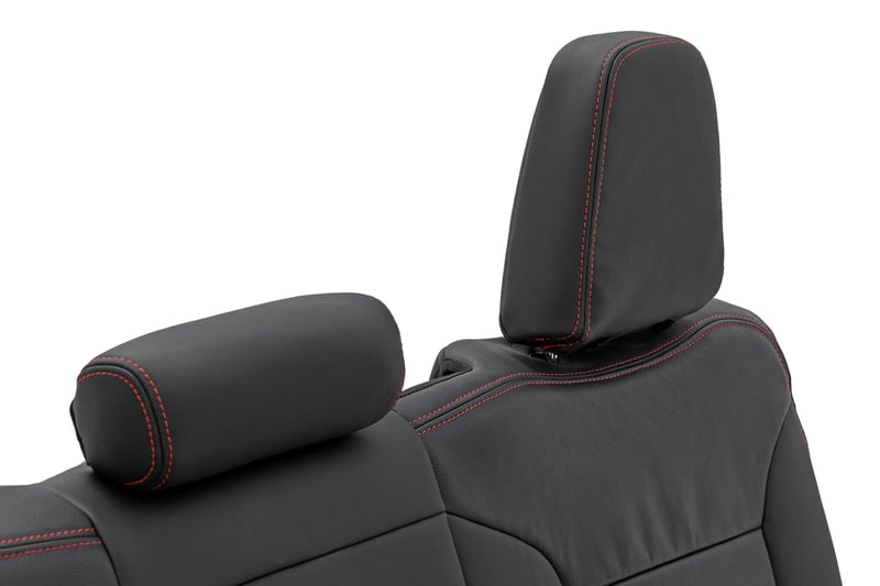 RC Leather Seat Covers | FR Bucket | RR 60/40 | Chevy/GMC Sierra 1500 (19-26)/Silverado 1500 (19-26) (manufacturer page)