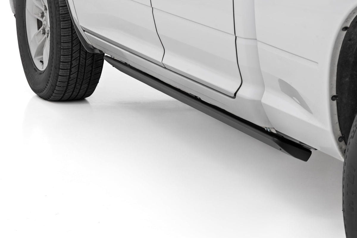 Rough Country ESR050210 Power Running Boards | HT-Series | Quad Cab | Ram 1500 2WD/4WD (2009-2018 & Classic) - Studio View 2