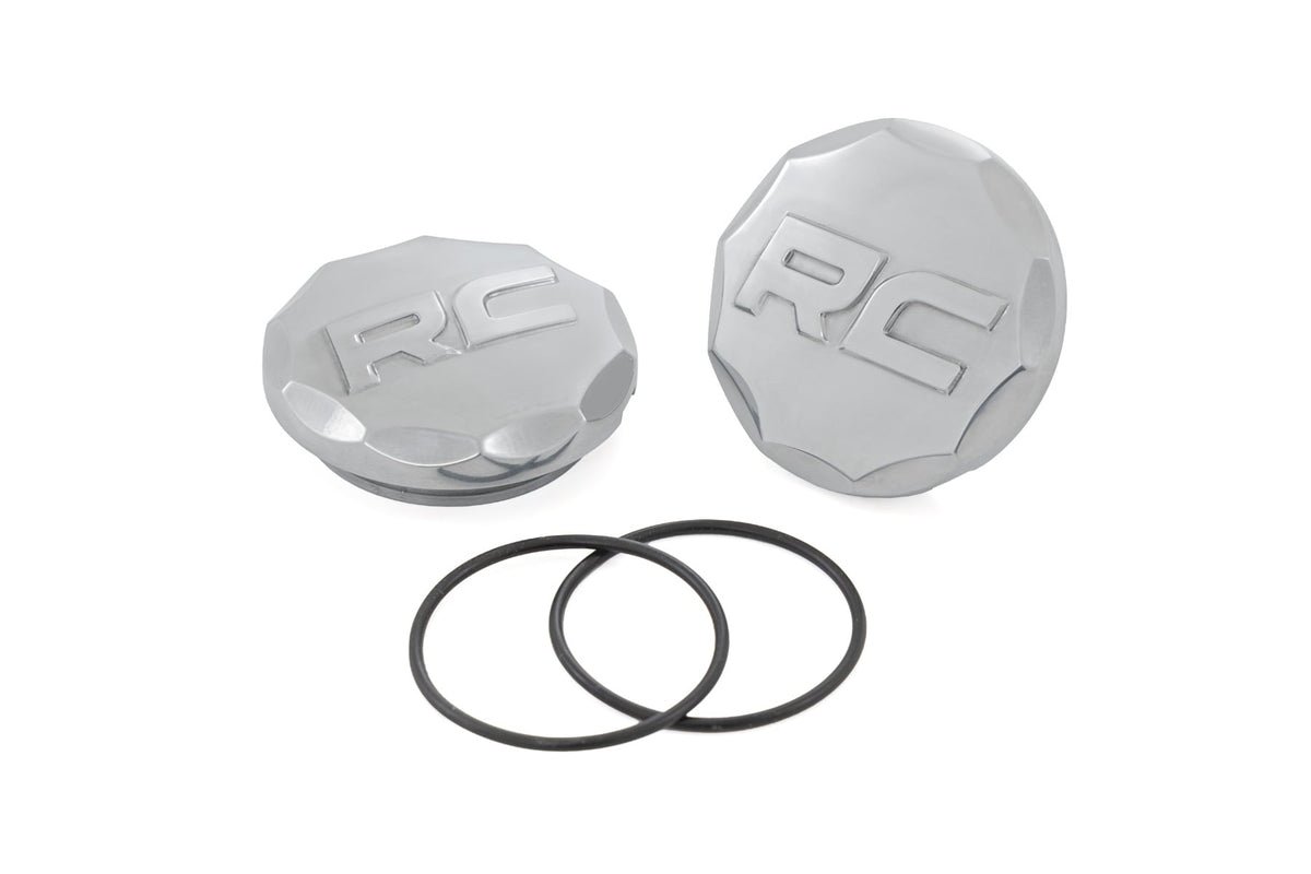 Rough Country 81178 Polished Aluminum Ball Joint Caps | Pair | Control Arms - Image 1
