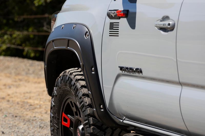 RC Defender Fender Flares | 089 Wind Chill | Toyota Tacoma 2WD/4WD (2016-2023) (manufacturer page)