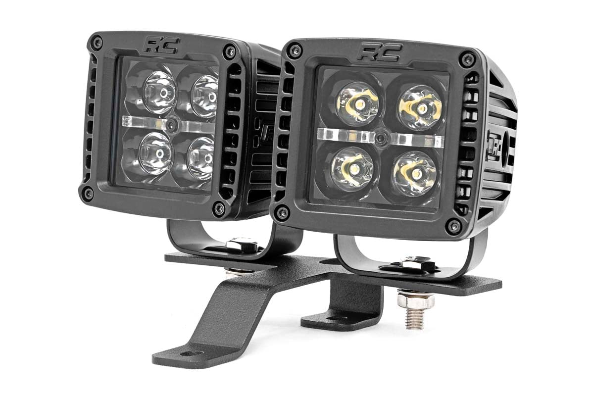LED Light Kit | Quad | Cowl Mount | 2" Black | White DRL | Jeep Gladiator JT/Wrangler JL (18-26) - Lighting & Acc (Image 1 of 6)