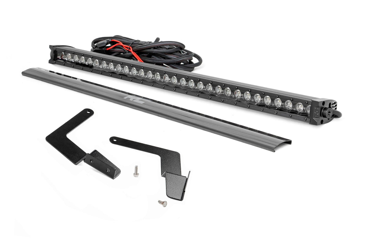 LED Light Kit | Lower Grille Mount | 30" Black Single Row | White DRL | Toyota Tacoma (16-23) - Lighting & Acc (Image 1 of 6)