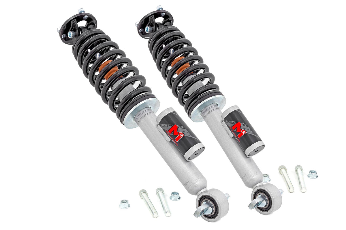 Rough Country 684045 M1R Reservoir Loaded Struts | Adjustable Height | Front | 5 Inch | Ford Bronco (21-26) - Image 1