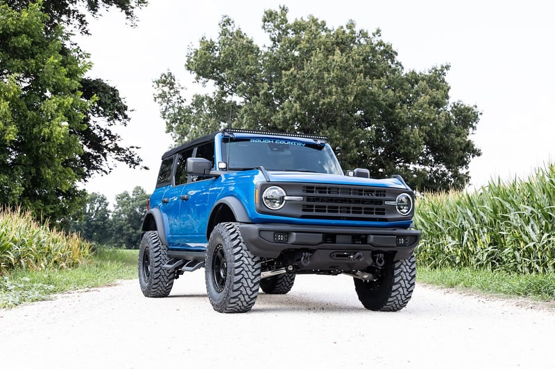 RC LED Light Kit | Ditch Mount | 2" Black Pair | White DRL | Ford Bronco (21-26) (manufacturer page)
