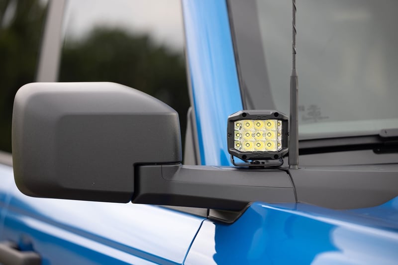 RC LED Light Kit | Ditch Mount | 2" Spectrum Pair | Spot Pattern | Ford Bronco (21-26) (manufacturer page)