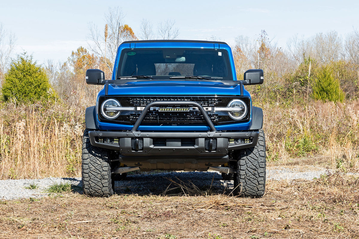 Safari Bar | 12" LED Light Bar | Black | Single Row | OE Modular Steel | Ford Bronco (21-26) - Bull Bars (Image 5 of 6)