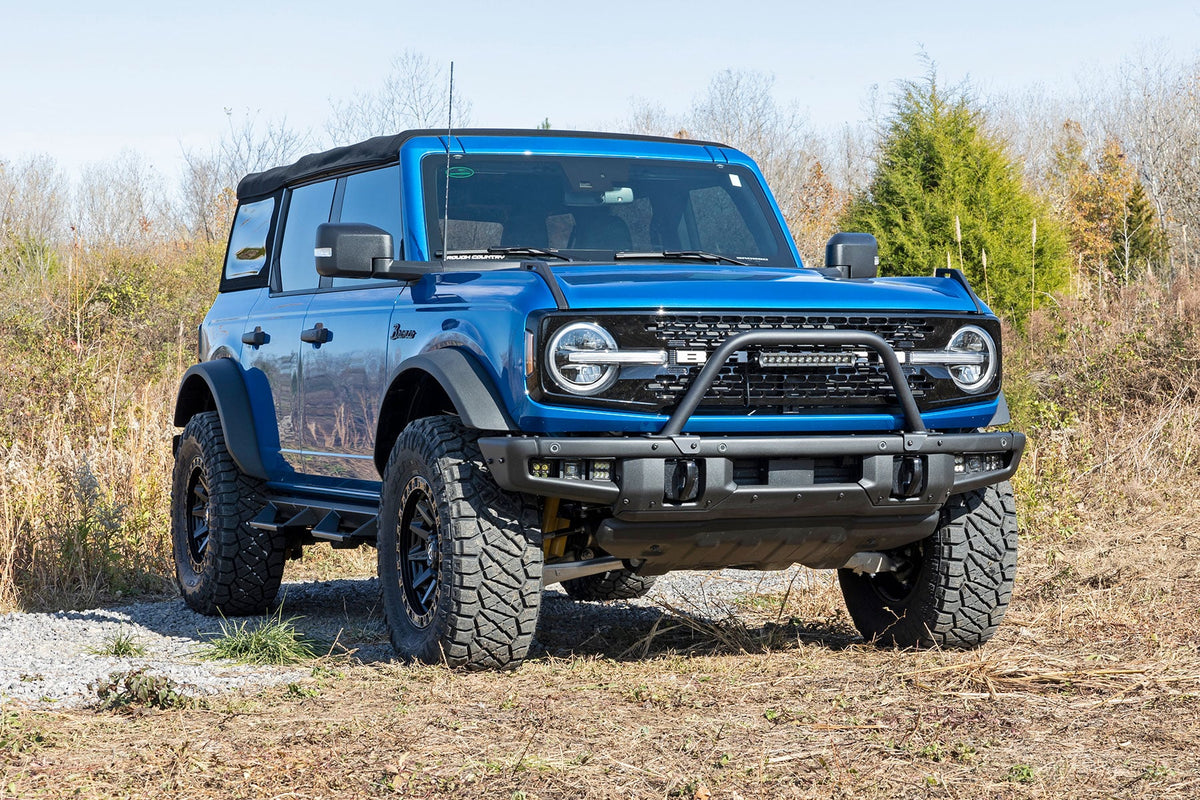 Safari Bar | 12" LED Light Bar | Black | DRL | Single Row | OE Modular Steel | Ford Bronco (21-26) - Bull Bars (Image 6 of 6)