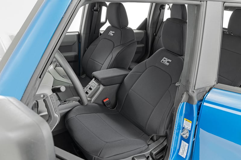 RC Seat Covers | Bucket Seats | FR & RR | Ford Bronco 4WD (2021-2026) (manufacturer page)