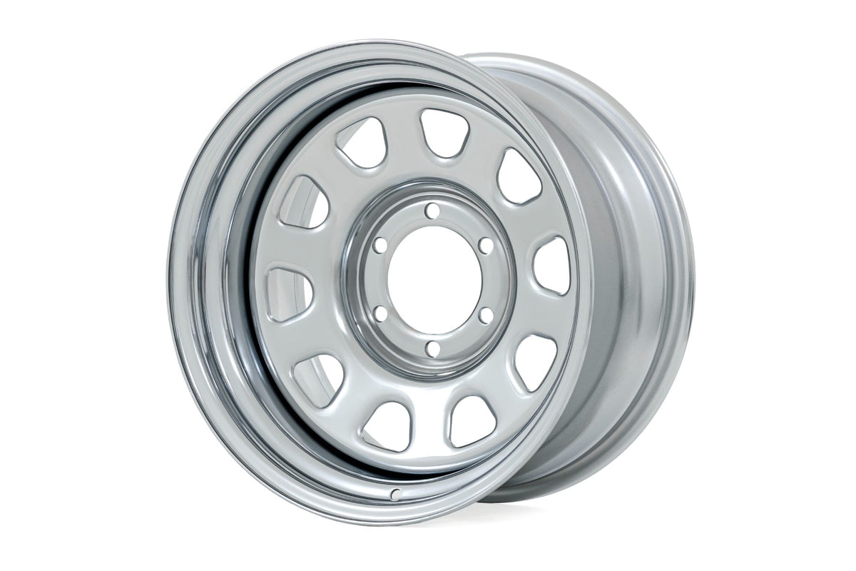 Steel Wheel | Chrome | 16x8 | 6x5.5 | 4.25 Bore | -12 - RC Wheels (Image 1 of 6)
