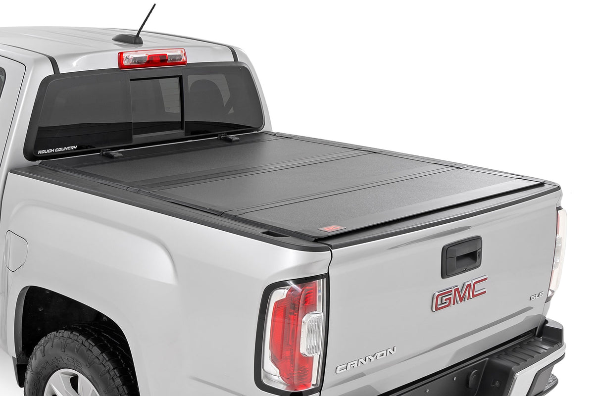 RC Hard Tri-Fold Flip Up Bed Cover | 5' Bed | Chevy/GMC Canyon/Colorado (15-26) (manufacturer page)