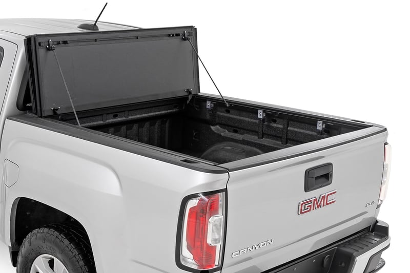RC Hard Tri-Fold Flip Up Bed Cover | 5' Bed | Chevy/GMC Canyon/Colorado (15-26) (manufacturer page)