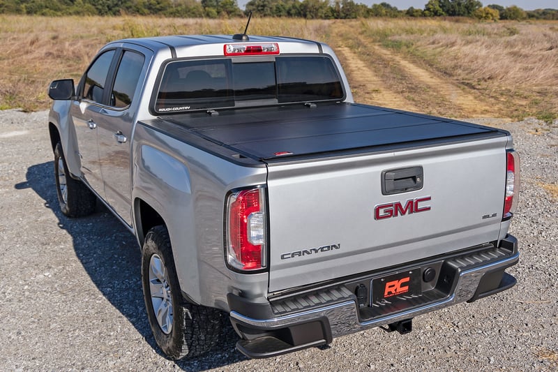 RC Hard Tri-Fold Flip Up Bed Cover | 5' Bed | Chevy/GMC Canyon/Colorado (15-26) (manufacturer page)