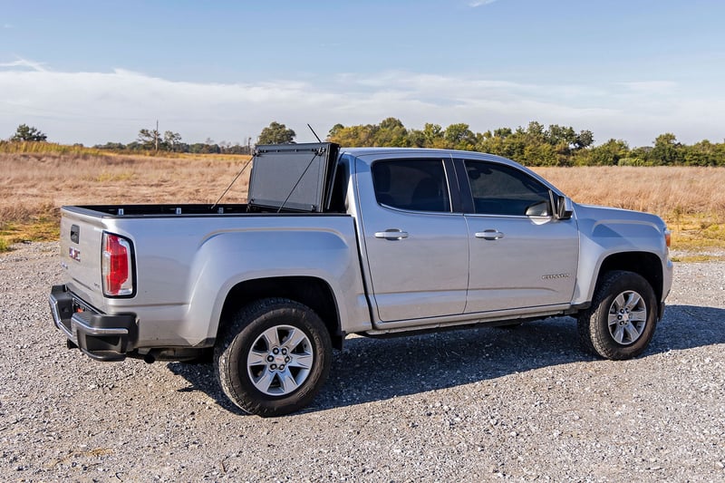 RC Hard Tri-Fold Flip Up Bed Cover | 6' Bed | Chevy/GMC Canyon/Colorado (15-26) (manufacturer page)