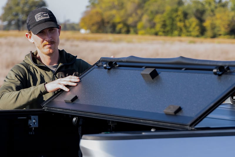 RC Hard Tri-Fold Flip Up Bed Cover | 5' Bed | Chevy/GMC Canyon/Colorado (15-26) (manufacturer page)