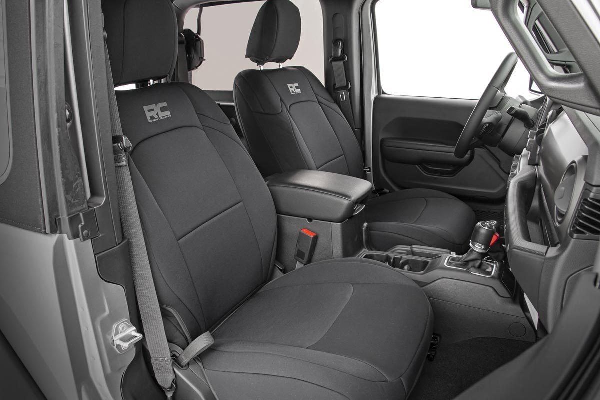 Seat Covers | Front and Rear w/ Armrest | Jeep Wrangler Unlimited 4WD (18-26) - Interior & Mats (Image 4 of 6)